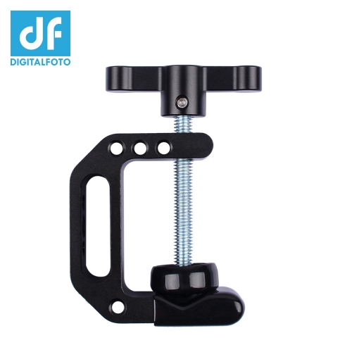 C-Clamp 3-42mm jaws super clamp with 1/4"-20 for attached monitor,smartphone,LED Light,camera video etc