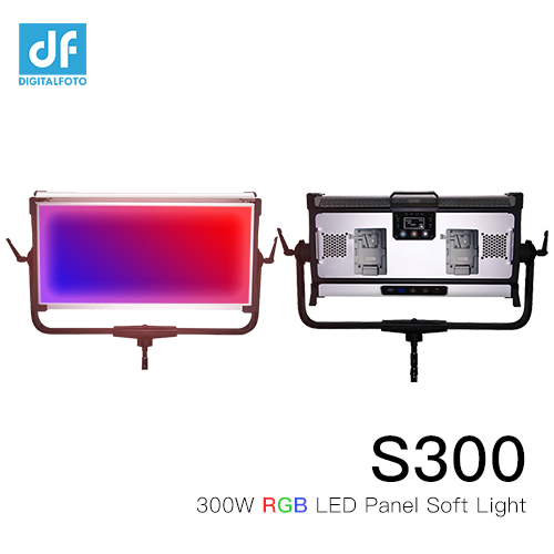 300W Full Color RGB LED Panel Soft Light 2800-9990k APP /DMX Control Dimming with 12 Color Effect