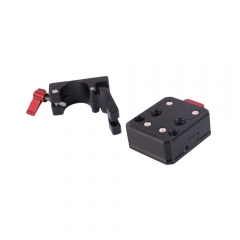V Lock Quick Release Baseplate with Rod Clamp