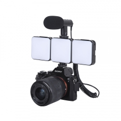 2500-9000K Mini RGB Video Magnetic LED Light with 3 Cold Shoe 2000mAh Rechargeable Battery(W Series)