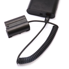NI KON EN-EL15 Dummy Battery+Type-C Coiled Power Cable