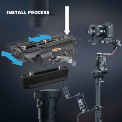 Stabilizer Balance Fine Adjusting Head with Manfrotto plate+80mm NATO RAIL for DF THANOS-PRO Series Tilta Float