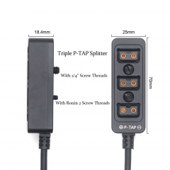 0.3m 2 pin 12V ARRI RED SONY camera power to D-Tap splitter