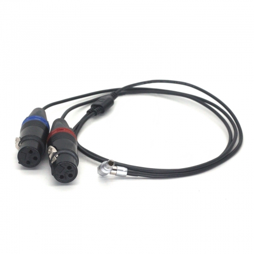 0.5m ARRI ALEXA Mini Audio Mini 5 Pin 1 to 2 XLR 3 Pin Female Two-Channel Audio Cable